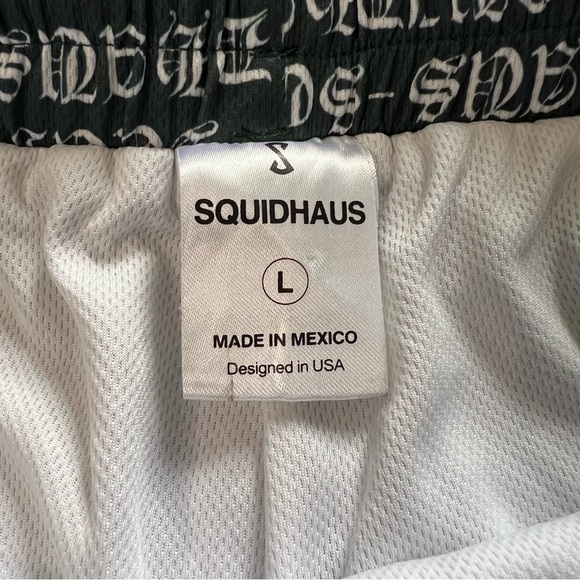 SQUIDHAUS MESH Men’s Large(L) SHORTS 6" INSEAM - OLD MONEY GREEN - Picture 10 of 12